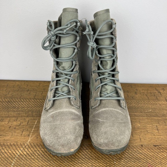 Tactical Research Boots Mens 7 Wide Gray TR103 Minimalist Combat Military Army - Picture 4 of 10